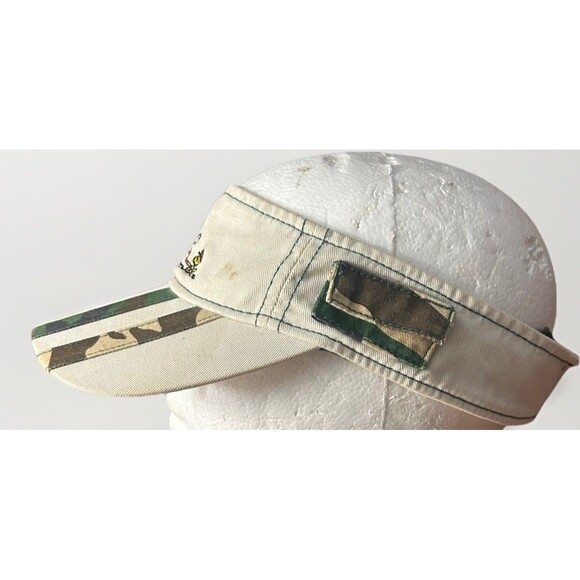 Knott’s Berry Farm Souvenir Peanuts Snoopy Woodstock Camping Visor Hat Camo Vtg - Picture 2 of 8